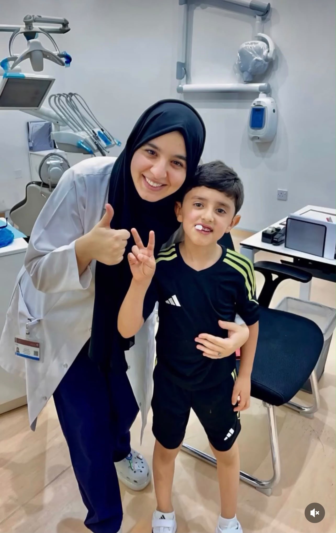 Dr. Safa with patient